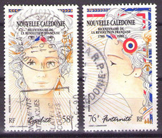 NOUVELLE CALEDONIE - POSTE AERIENNE  1989  Mi 853-854 USED - Used Stamps