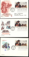 UX112 3 Postal Cards FDC 1986 - 1981-00