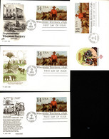 UX113 4 Postal Cards FDC 1986 - 1981-00