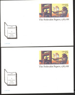 USA UX126 Postal Cards VARIANTS OF FLUORESCENCE Mint 1988 - 1981-00