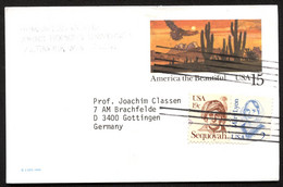 USA UX127 Postal Card Non-philatelic Usage Baltimore MD To GERMANY 1991 - 1981-00