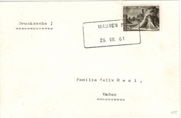 Mauren 1961 Drucksache Getreidegarben > Vaduz - Briefe U. Dokumente