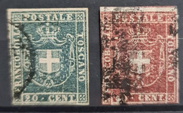 TOSCANA 1860 - Canceled - Sc# 20, 21 - Toscane