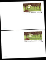 USA UX129 Postal Cards VARIANTS OF FLUORESCENCE Mint 1989 - 1981-00