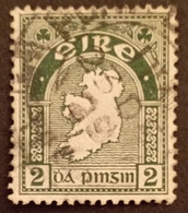 Symbole De L'Irlande Ancienne, EIRE, émis En 1922, 2 Pence Vert, Trè Bon état - Usados