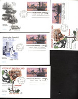 USA UX136 4 Postal Cards FDC 1989 - 1981-00