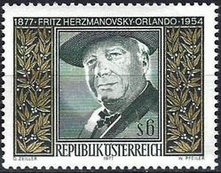 Austria 1977 - Mi 1547 - YT 1376 ( Fritz Herzmanovsky-Orlando, Writer ) MNH** - Ecrivains