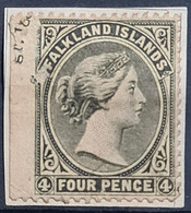 FALKLAND ISLANDS 1878 - MH - Sc# 2 - Some Defects (see Scan!) - Falkland Islands