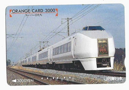 JAPON TRAIN CARTE DE TRANSPORT ORANGE CARD - Treni