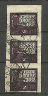 RUSSLAND RUSSIA 1922 Michel 197 As 3-stripe O - Used Stamps