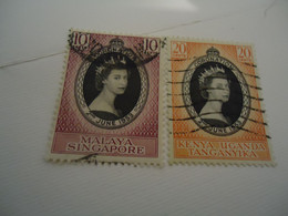 KENYA MALAYA    USED  STAMPS CORONATION 1953 - Autres & Non Classés