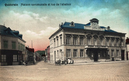 Quiévrain Maison Communale Et Rue De L'abattoir - Quiévrain