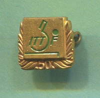 Table Tennis Tischtennis Ping Pong - ITTF International Federation, Vintage Pin  Badge Abzeichen - Tafeltennis