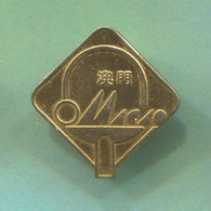 Table Tennis Tischtennis Ping Pong - MACAO ( China ) Federation, Vintage Pin  Badge Abzeichen - Tenis De Mesa
