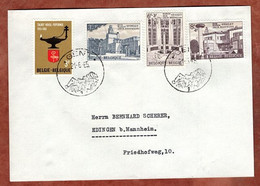 Brief, Palais Stoclet U.a., SoSt Gent, Nach Edingen 1965 (13325) - Cartas