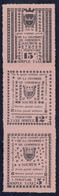 FRANCE : TIMBRE DE GREVE SAUMUR N° 4/6 ( MAURY ) PERCE EN LIGNE NEUF SANS GOMME - Stamps