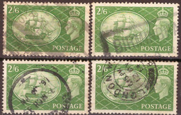 Gran Bretagna 1951 UnN°256 2/6sh 4v (o) Vedere Scansione - Used Stamps