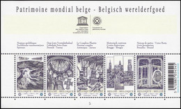 BL168**(3893/3897) - Tourisme: Patrimoine Mondial Belge/Toerisme: Belgisch Werelderfgoed/Tourismus: Belgisches Welterbe - Chiese E Cattedrali