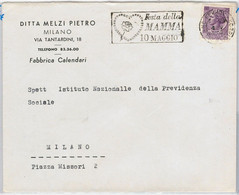 43292 - ITALY - POSTAL HISTORY - COVER Special Postmark ROSES HEART Mother's Day - Mother's Day