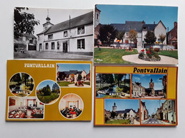 PONTVALLAIN  4 Cartes Postales Différentes - Pontvallain