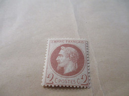 TP France Neuf Charnière N° 26 Napoléon III Lauré - 1863-1870 Napoleon III With Laurels