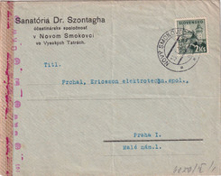 SLOVAQUIE LETTRE CENSURE DE NOVOM SMOKOVCI 1943 - Cartas & Documentos