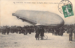 CPA - AVIATION PRECURSEUR - LUNEVILLE - Un Moment Critique - Le Zeppelin Pique Du Nez - Quantin Editeur - Aeronaves