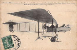 CPA - MILITARIAT - Aviation Militaire Au Combat - Mitrailleuse Française D'aéroplane - Système Hotchkiss - Biplan Milita - Weltkrieg 1914-18