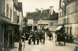 Châtillon Sur Loire * Carte Photo * Place Du Marché * SENNE ROBLIN Marchand Grainier * Café Du Commerce * Marché ? - Chatillon Sur Loire