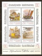 Denmark Danmark 1986  Yvertn° Bloc 6 *** MNH Cote 11,00 Euro Hafnia '87 Transport - Blokken & Velletjes