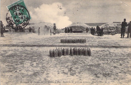 CPA - MILITARIAT - La Guerre De 1914 - Artillerie De Forteresse - Batterie De 953 Au Premier Plan - Obus De 95 - Materiaal