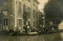 St Fons * Carte Photo * Angle Rue Du Port Et Rue St Gobain * Société Nautique De Sauvetage * Inondations Crue - Andere & Zonder Classificatie