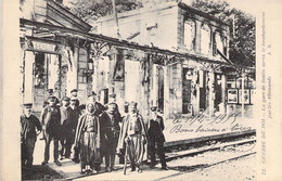 CPA - MILITARIAT - GUERRE 1914 - La Gare De Senlis Après Le Bombardement Par Les Allemands - AR - Oorlog 1914-18