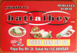 Magnet, Çiğ Köfte (Spicy Raw Turkish Meatballs) Fast Food, Gastronomy 6,3 X 4,3 Cm - Reclame