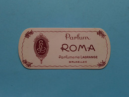 Parfum " ROMA " Lagrange Bruxelles ( Voir / Zie Photo Pour Detail ) ! - Anciennes (jusque 1960)