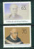 Portugal 1990   Vultos Das Letras Camilo Castelo Branco Writer E Frei Bartolomeu Dos Martires Theologian Set Of 2  MNH - Ecrivains