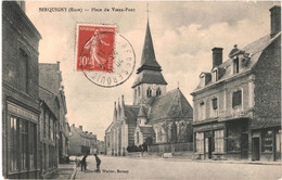 CPA Carte Postale France Serquigny Place Du Vieux Pont 1911 VM60024ok - Serquigny