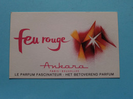 FEU ROUGE - ANKARA Paris ( Voir / Zie Photo Pour Detail ) ! - Profumeria Antica (fino Al 1960)