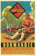 Bottes NORMANDIE Le Chameau Paris 17 * CPA Publicitaire Illustrateur * Tracteur Tractor * Chasse Chasseur * Agriculture - Advertising