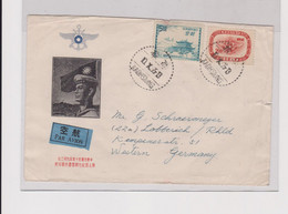 TAIWAN , KAOHSIUNG 1955 Nice Airmail Cover To Germany - Brieven En Documenten