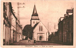 CPA Carte Postale France Serquigny Place De L'église  VM60027ok - Serquigny