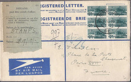 Zuid-Afrika Aangetekende Luchtpostbrief Uit 1968 Met 7 Postzegels  (9545) - Storia Postale