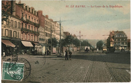 CPA Carte Postale France Le Havre Le Cours De La République  1908  VM60030 - Graville