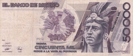 BILLETE DE MEXICO DE 50000 PESOS AÑO 1990  (BANKNOTE) - Mexiko