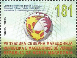 NMK 2022-33 FIFA CUP QATAR, NORTH MACEDONIA, 1v, MNH - 2022 – Qatar