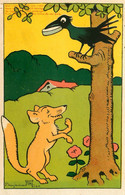 Benjamin RABIER * Série Complète De 6 CPA Illustrateur Rabier * Le Corbeau Et Le Renard * Fables De La Fontaine Fable - Rabier, B.