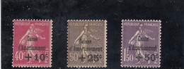 France - Année 1930 - Neuf** - N°YT 266/68 - Au Profit De La Caisse D'Amortissement - Ungebraucht