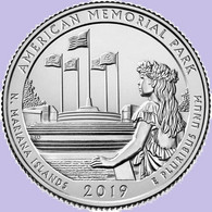 USA Quarter 1/4 Dollar 2019 D, American Memorial Park - Northern Mariana Islands, KM#695, Unc - 2010-...: National Parks