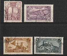 MiNr. 334, 339, 342, 349 Syrien 1930, Sept./1936. Freimarken: Bauwerke Und Landschaften. - Syrie