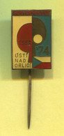 Table Tennis Tischtennis Ping Pong - 1974. Usti Nad Orlici Championship Czechoslovakia, Vintage Pin  Badge Abzeichen - Tafeltennis